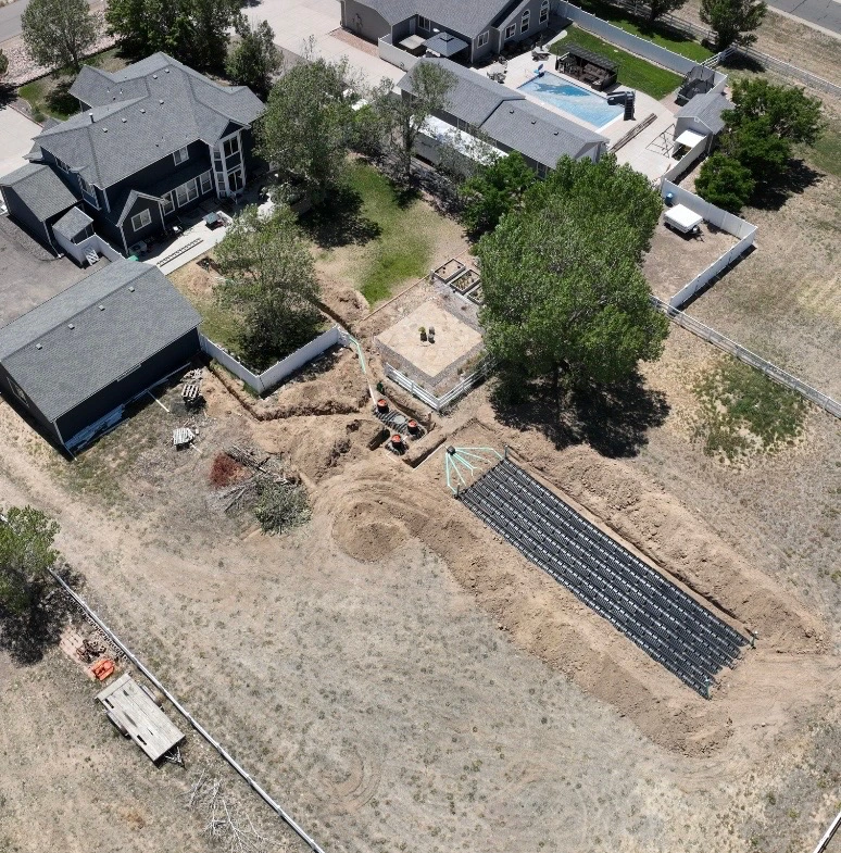 Complete septic system replacement project