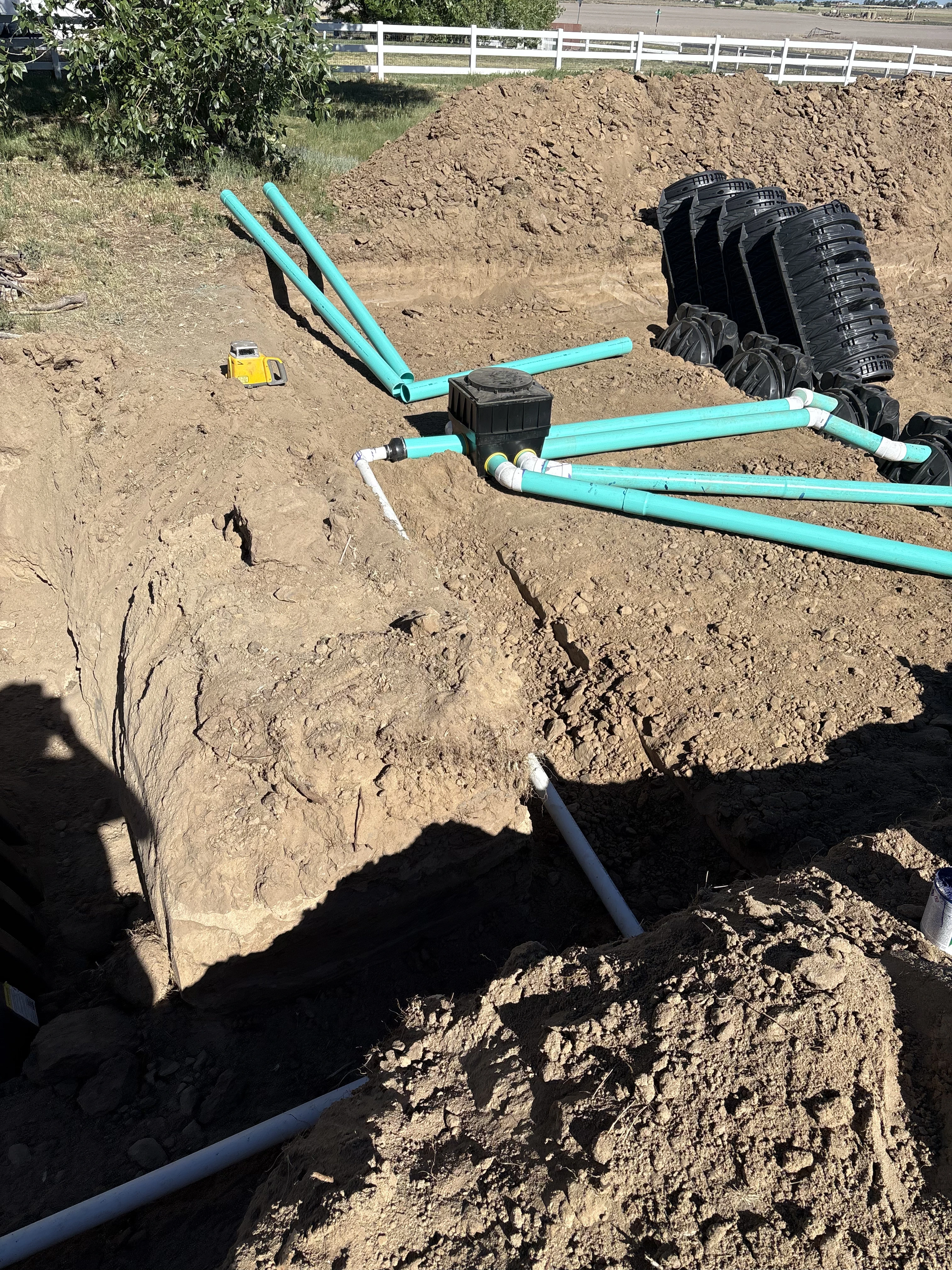 Distribution box splitter lines and leveling setup in Brighton Colorado