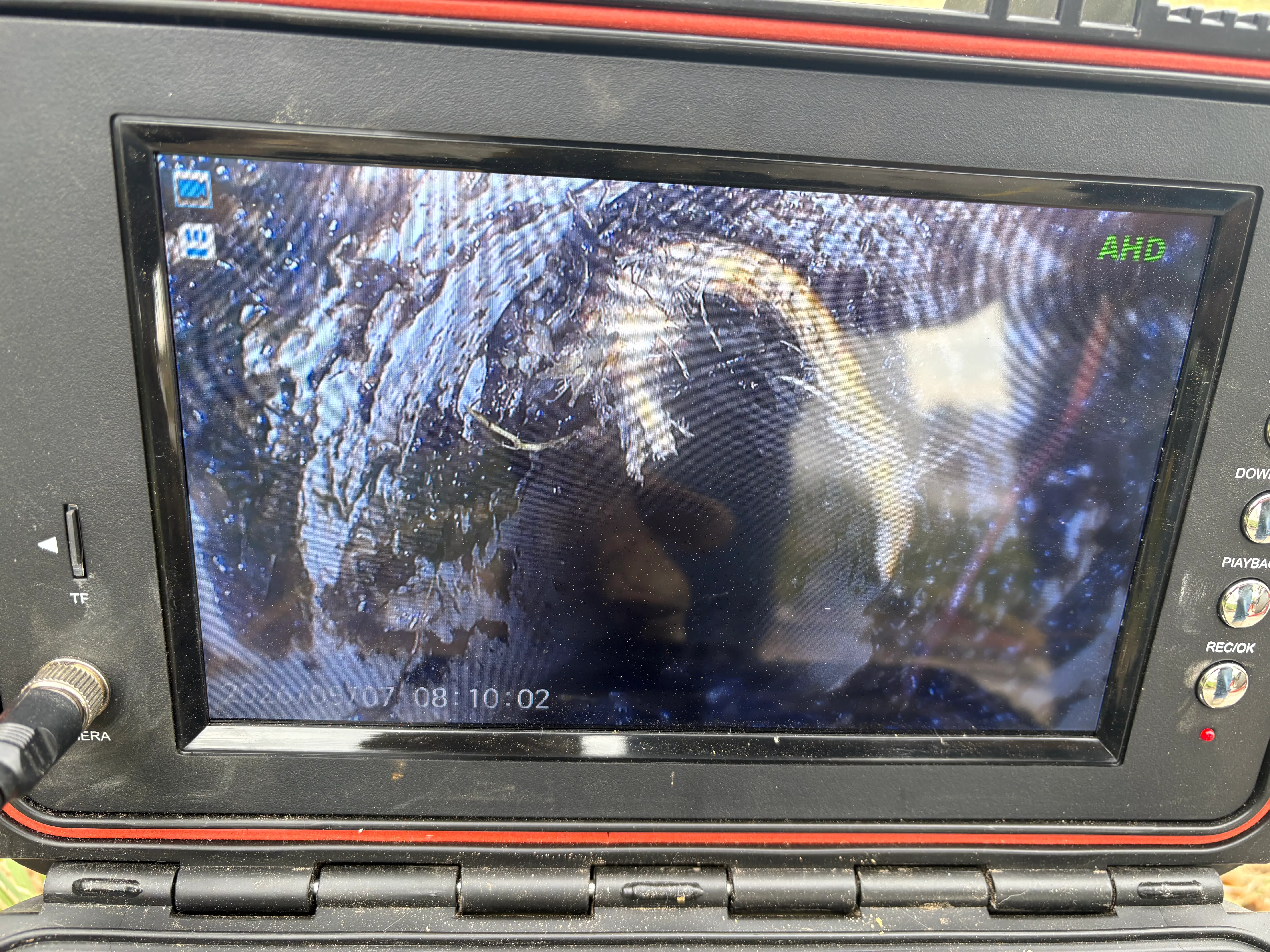 Sewer scope camera diagnostic line inspection
