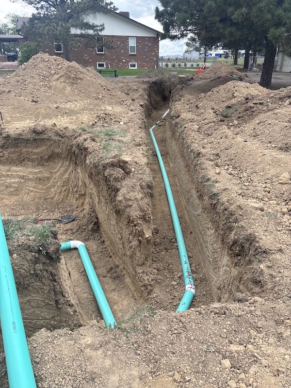 Deep Trench Line Repairs and Component Installation